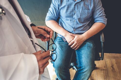 Prostatite symptoms in a person